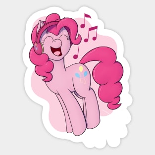 Pinkie Pie with Headphones Sticker